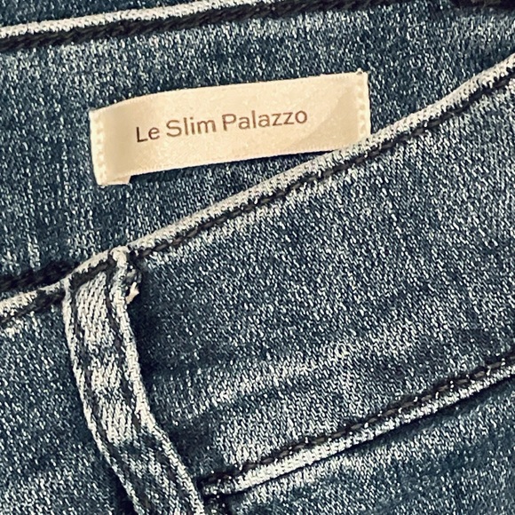 Frame NWOT Le Slim Palazzo Patch Jeans, thunderstorm, zip, stretch, 25 - Picture 12 of 13